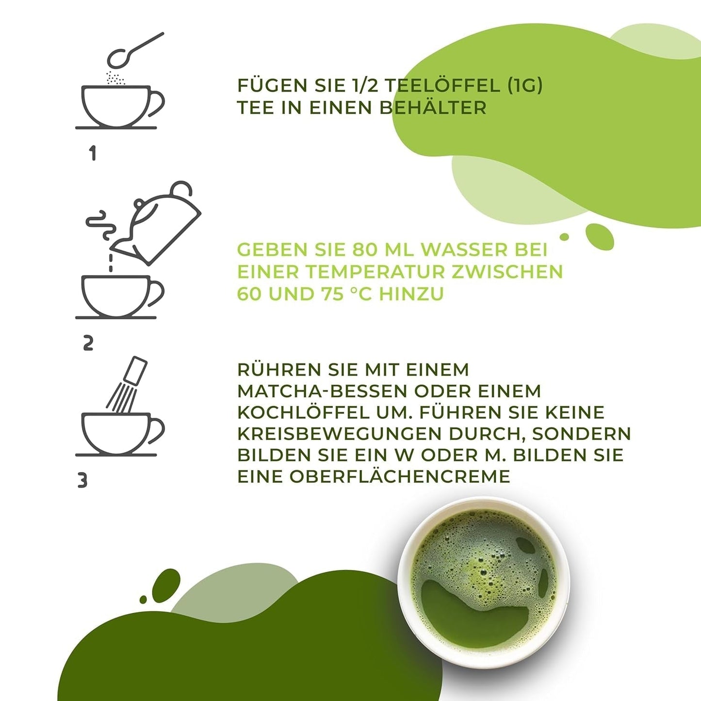 Japonský čaj Matcha, prémiová kvalita, prášek. 100% přírodní. Reduktor zeleného čaje, silný detoxikátor a antioxidant. Čistě pěstovaná matcha - Původ: Japonsko (100 g)