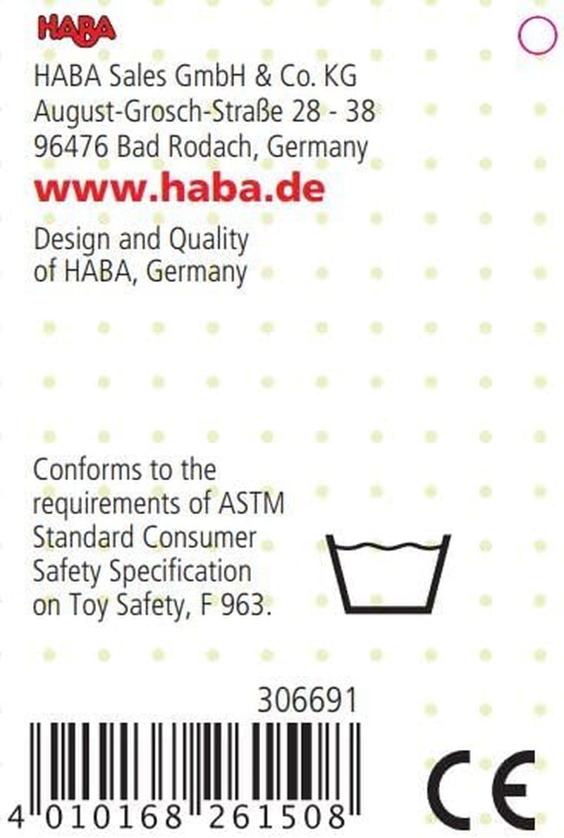 HABA 306691 - Postavička chrastítko tuleň, uchopovací hračka od 6 měsíců, Made in Germany, šedá Baby Toys Naty Shop