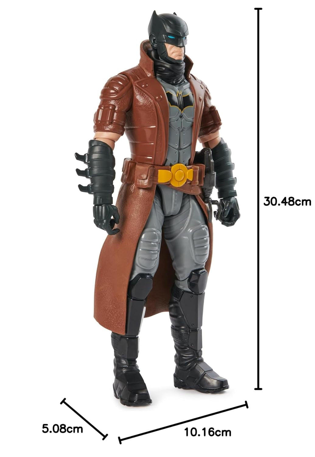 DC Comics Batman akční figurka 30 cm vysoká, plně pohyblivá pro vzrušující dobrodružství a akční kaskadérské kousky Hračka pro děti od 3 let Akční figurky Naty Shop