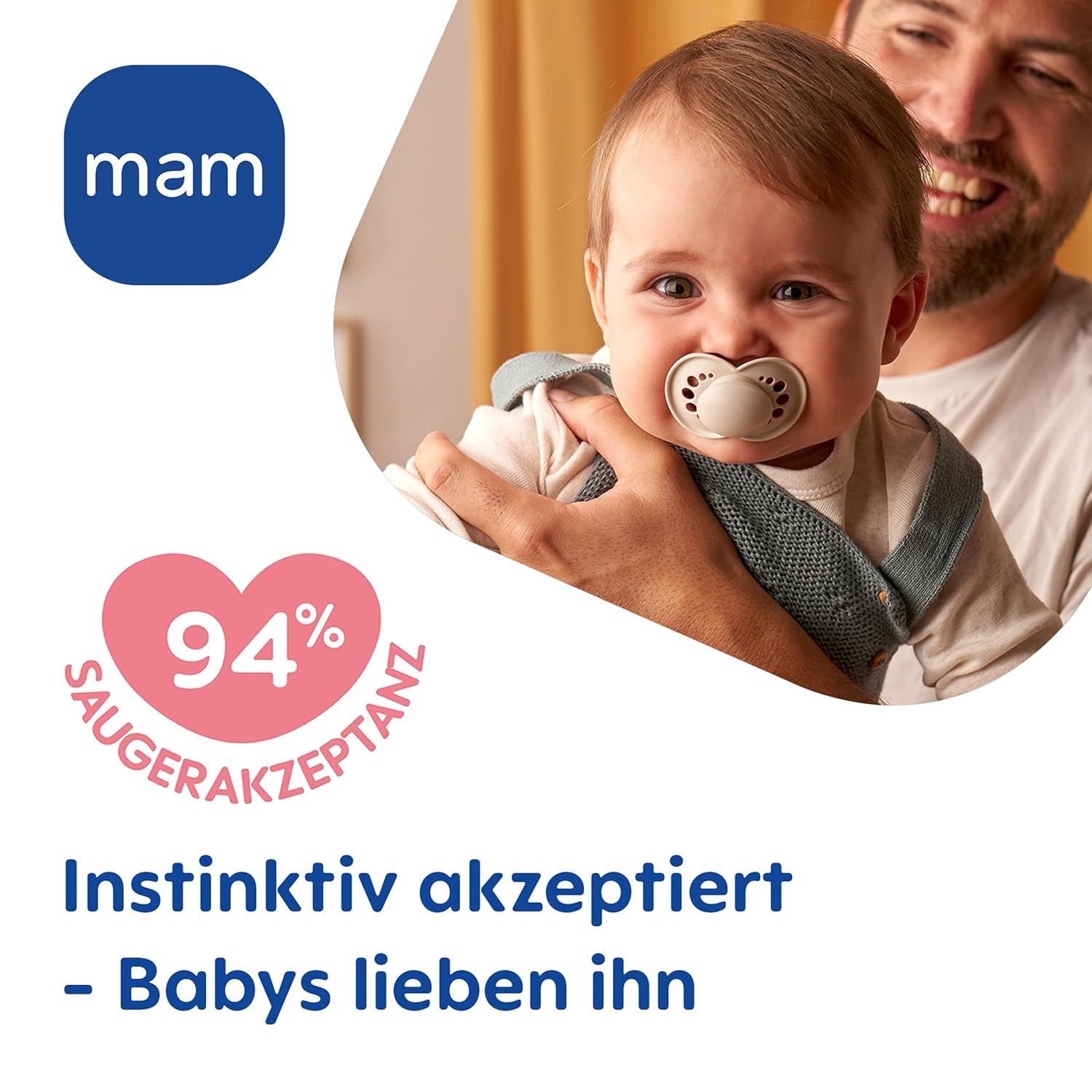 Originální matný dudlík MAM Day & Night | 6-16 měsíců | Přijetí 94 % | Dětský dudlík pomáhá předcházet nežádoucímu zarovnání zubů | Vyvinuto ve spolupráci se zubními lékaři | Silikonový SkinSoft | Liška/měsíc | Balení po 4 kusech