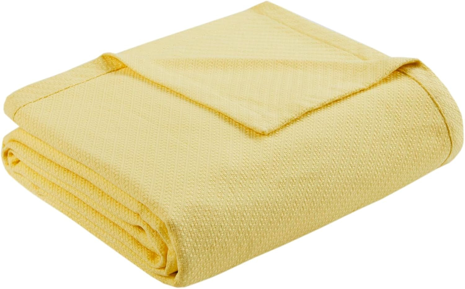 Madison Park Luxury Tekutá bavlna Vysoce kvalitní Měkká Pohodlná Deka ze 100% Ringspun bavlny na Pohovku nebo Pohovku Blush Full/Queen Naty Shop Peřiny a přikrývky Yellow King