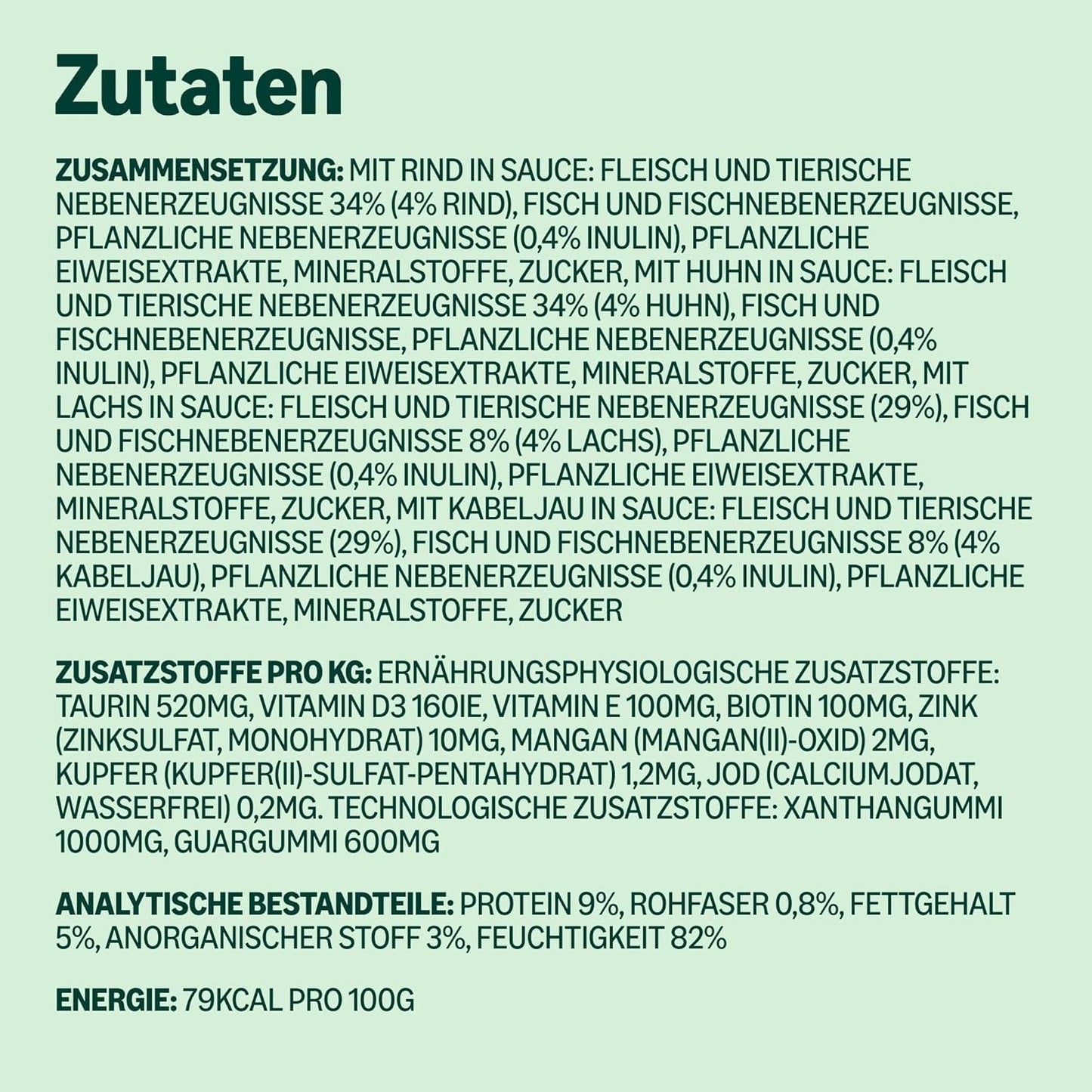 Amazon's Mokré krmivo pro dospělé kočky Smíšený výběr v omáčce 4,8 kg (48 balení x 100 g)