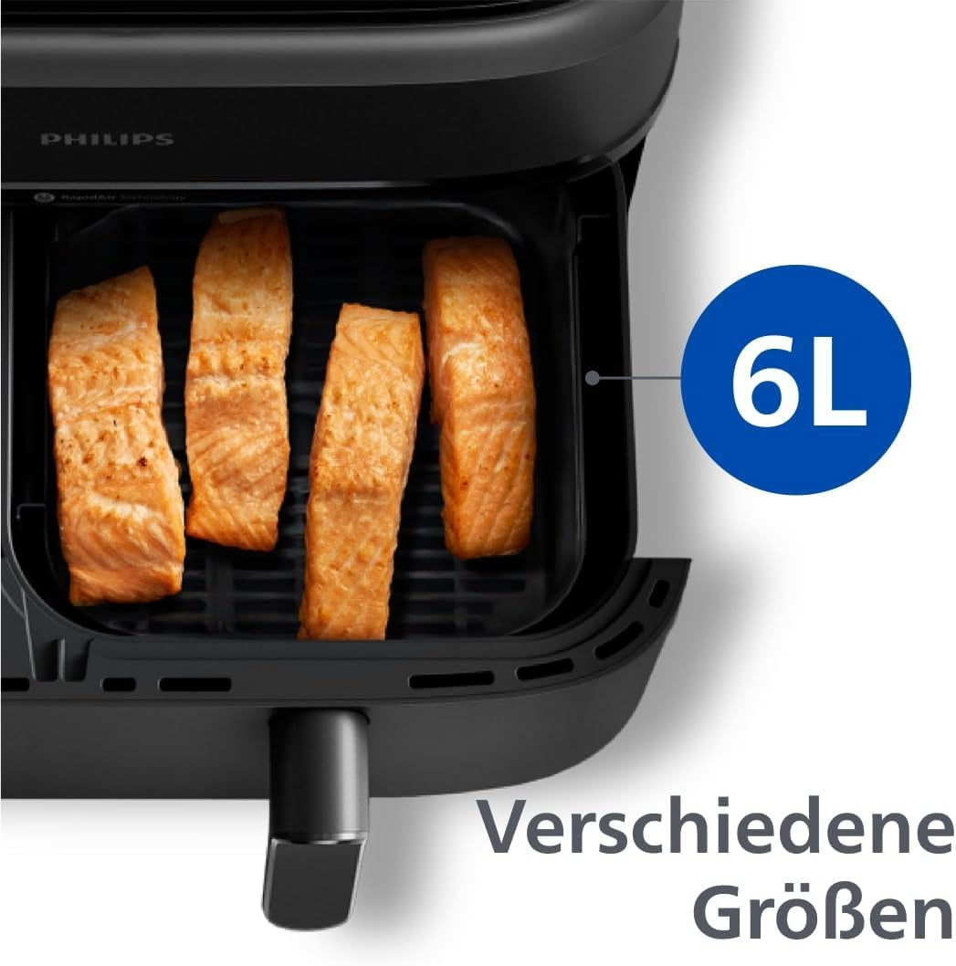Philips Dual Basket Airfryer 3000 Series se snídaňovou sadou, 9 litrů, 2 zásuvky Domácí spotřebiče Naty Shop