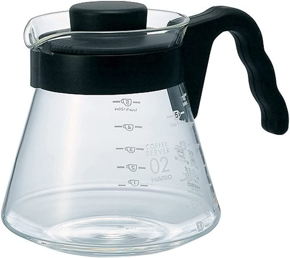 4977642019126 Karafa na servírování kávy V60 700 ml VCS-02B, sklo, bezbarvá, 17,3 x 14,1 x 13 cm