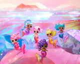 LOL Překvapení! Mermaids Makeover Magic Tots - Skutečný lesk na rty pro vás a vaši panenku, abyste se mohli sami vyrobit, namíchat a vytvořit make-up, Zábavná vodní hra, 6 panenek ke sbírání - Věk 4+