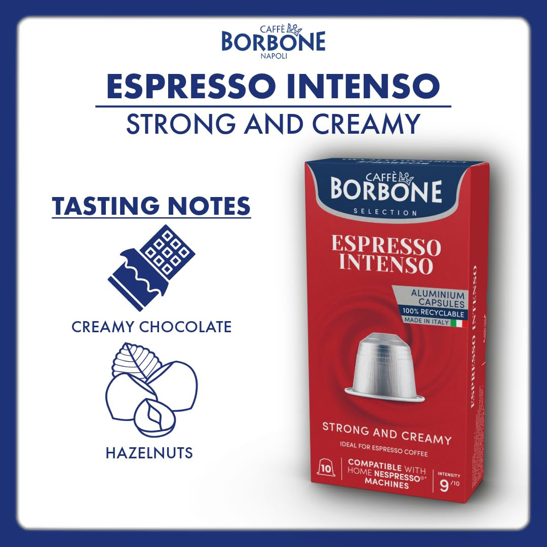 Caffe Borbone Espresso Síla 9/10 Nespresso kompatibilní s 10 kávovými kapslemi