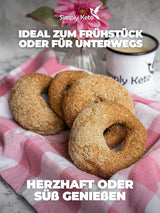 Simply Keto Lower Carb* Směs na pečení bagel pro nižší sacharidy* a ketogenní dietu – bez laktózy a lepku – 335 gramů Naty Shop Kitchen