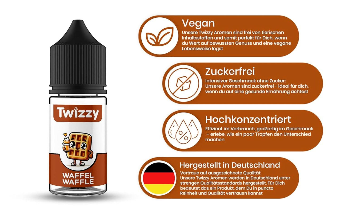 Twizzy Waffle Food Arome - 30 ml - Intenzivní aroma - Ideální na pečení Arome Naty Shop