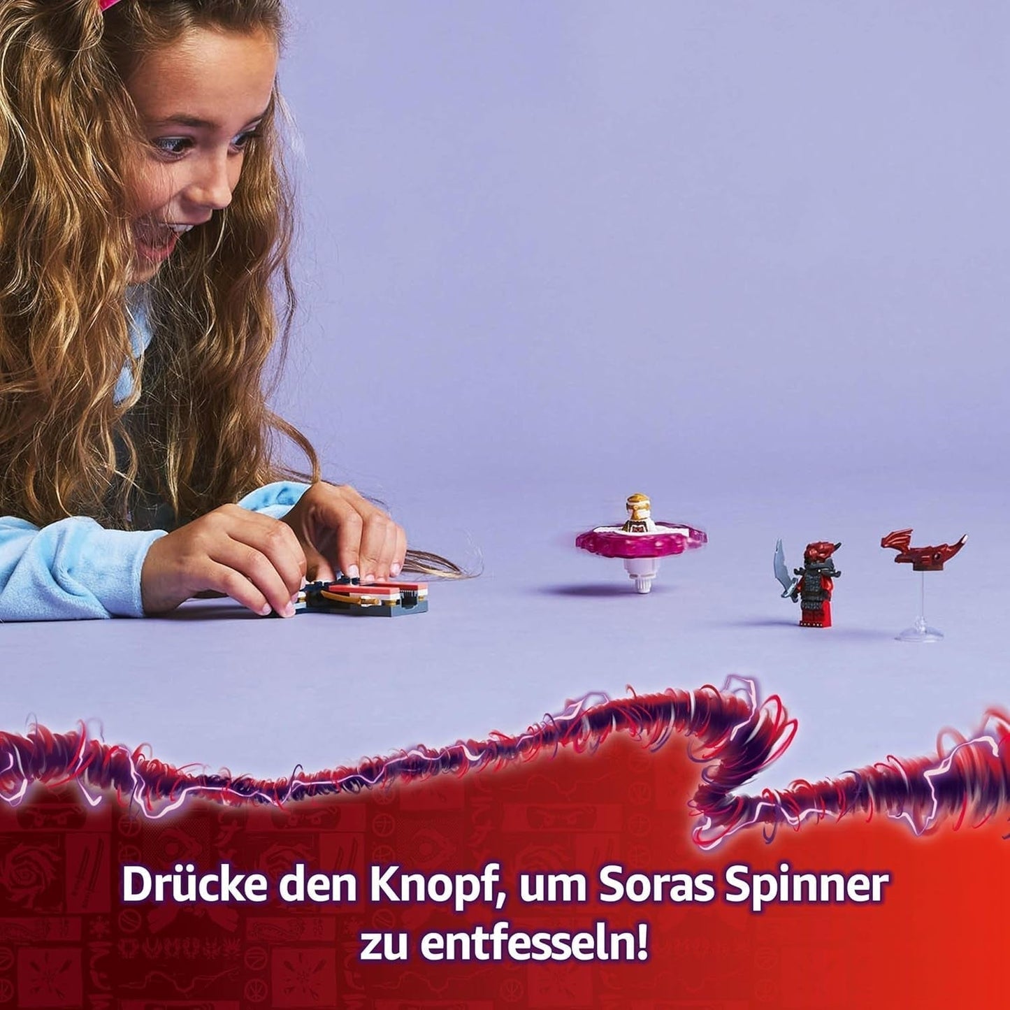 LEGO NINJAGO Sora's Dragon Spinjitzu Spinner - Akční Ninja hračka se 2 minifigurkami - Malá herní sada pro děti - Tip na dárek pro chlapce a dívky 6 let 71824 Stavebnice Besuche den LEGO-Store