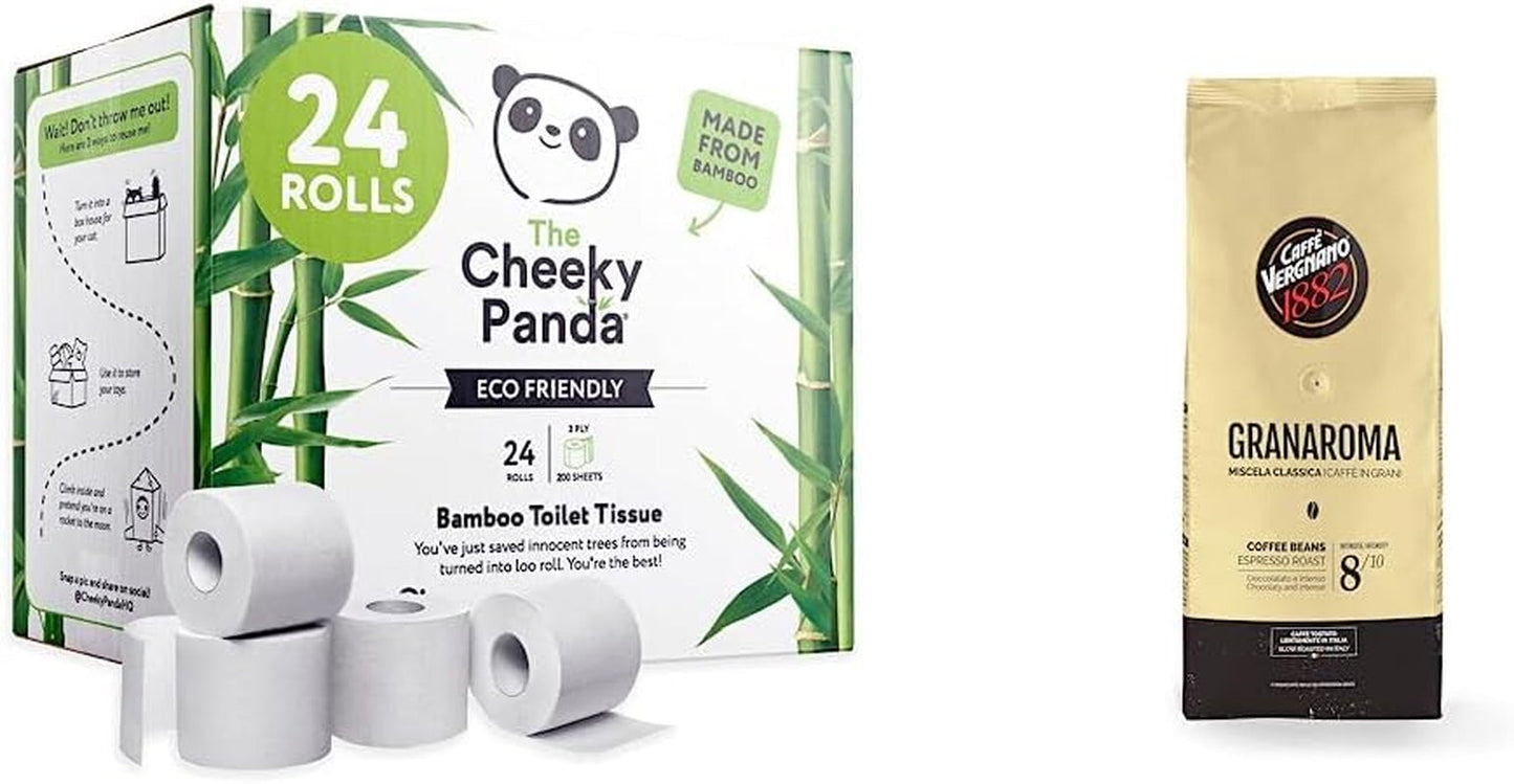 Nakupujte Bulk Cheeky Panda Bamboo Toilet Rolls and Pampers Krabička na vlhčené ubrousky Harmony Aqua Baby, 720 ubrousků (15 x 48), Jemná ochrana pokožky s 99 % vody