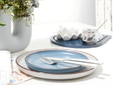 CreaTable, 21016, Modern Scandic Blue-Grey Series, 16dílná sada nádobí, Porcelánová kombinovaná služba, Vhodné do myčky a mikrovlnné trouby, Kvalitní výroba