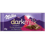 Milka Black Milk – alpská hořká čokoláda s mléčnou a krémovou nugátovou náplní – 85g (balení 5 ks)