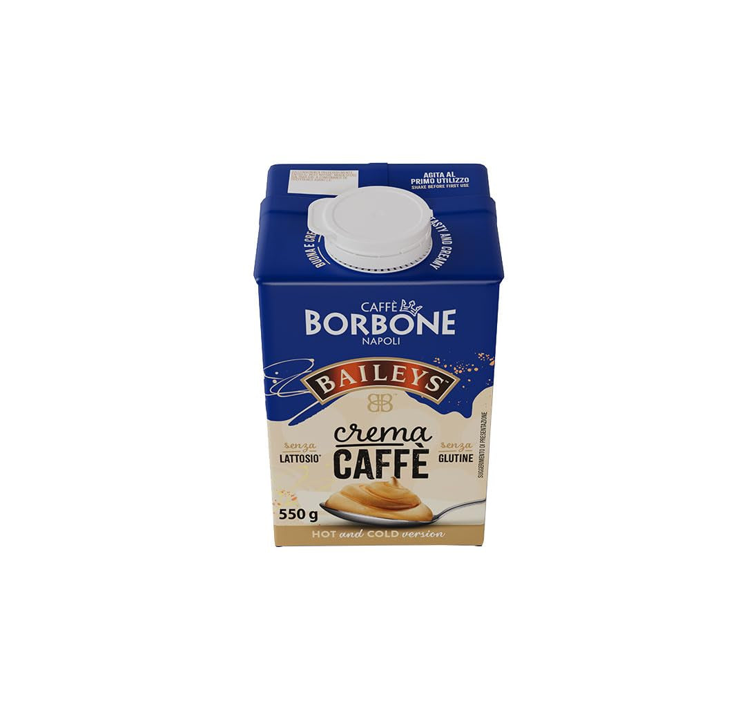 Caffè Borbone Baileys Kaffeecreme - Creme auf Milchbasis mit laktosefreiem, löslichem Kaffee, mit Baileys - laktosa- and glutenfrei - 550-Gramm-Kartonpackung