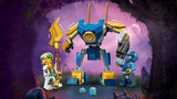 LEGO NINJAGO Jay Battle Mech, hračka ninja pro děti s figurkami, včetně minifigurky Jaye s mini katanou, akčními figurkami a robotem, malý dárek pro kreativní chlapce a dívky od 6 let 71805 Stavebnice Besuche den LEGO-Store