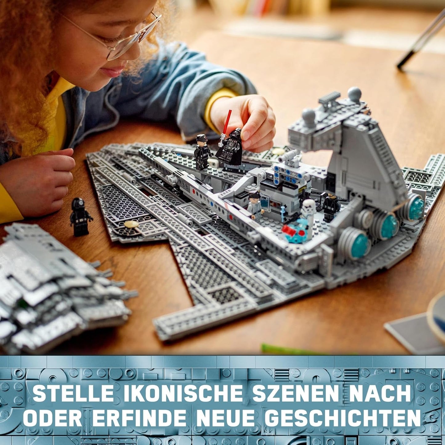 LEGO Star Wars Imperial Star Destroyer, sada hvězdné lodi, stavebnice, sada Darth Vader a Cal Kestis, dárek k narozeninám pro chlapce, dívky a fanoušky 75394 Stavebnice Besuche den LEGO-Store