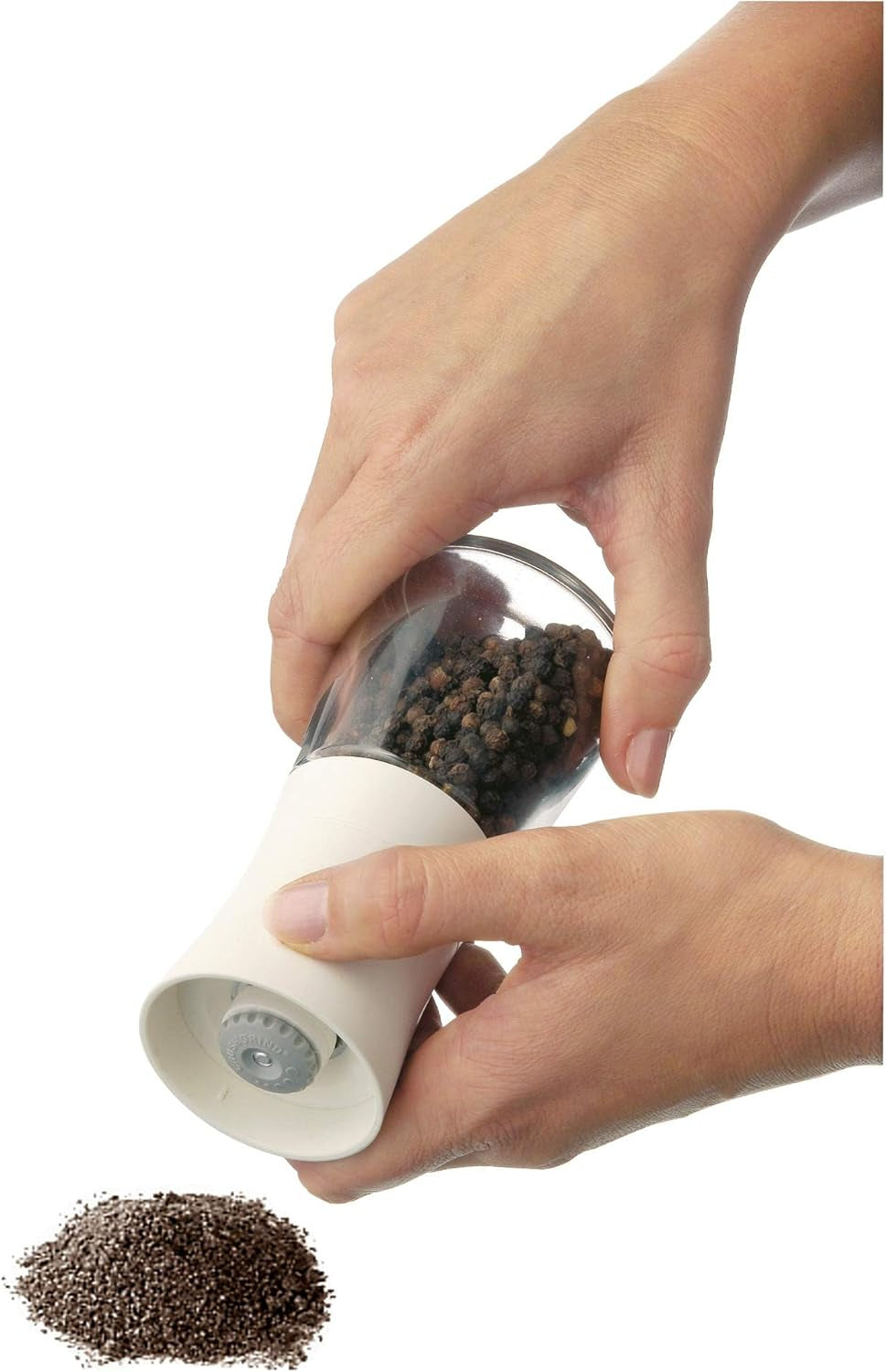 WMF Trend mlýnek na sůl nebo pepř 14 cm, bez náplně, keramický mlýnek, plastový, skleněný, bílý Mlýnky a kráječe Naty Shop