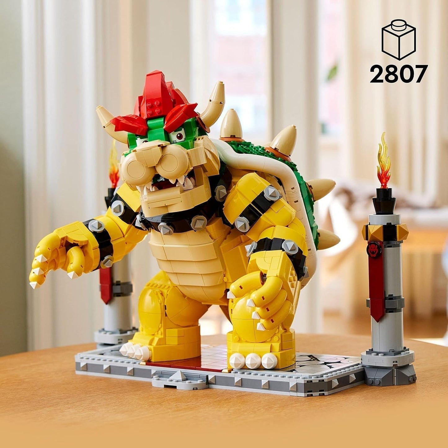 Stavebnice LEGO Super Mario The Mighty Bowser 3D Model Velká sběratelská sada akčních figurek včetně Soubojové plošiny Nápad na dárek pro fanoušky jako dekorace do pokoje 71411 Stavebnice Besuche den LEGO-Store