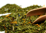 Organický čaj maté sklizený tradičně, sušený bez kouře | Mate Tea Mas Guarana BIO 200G | Organické listy ve velkém | S guaranou, lístky máty, citronovou trávou, květy chrpy