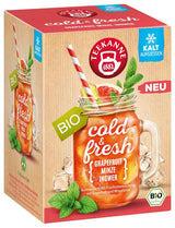 Teekanne Cold & Fresh BIO 4Er Mix - S novými odrůdami citron-máta, broskev-maracuja, pomeranč-rozmarýn, grapefruit-máta-zázvor (4 X 45G)