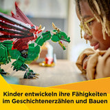 LEGO Creator 3v1 Zelený drak - Hračka - Promění se v mořského hada nebo Fénixe - Stavebnice zvířátek pro děti - Dárek pro chlapce a dívky od 9 let 31161 Stavebnice Besuche den LEGO-Store