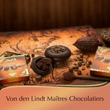 Lindt Čokoláda | Krabička na kreolské pralinky | 100 g | 9 pralinek ve 4 lahodných sortimentech, vyrobených ze 100% jemného kakaa, bez alkoholu | Čokoládová dárková sada