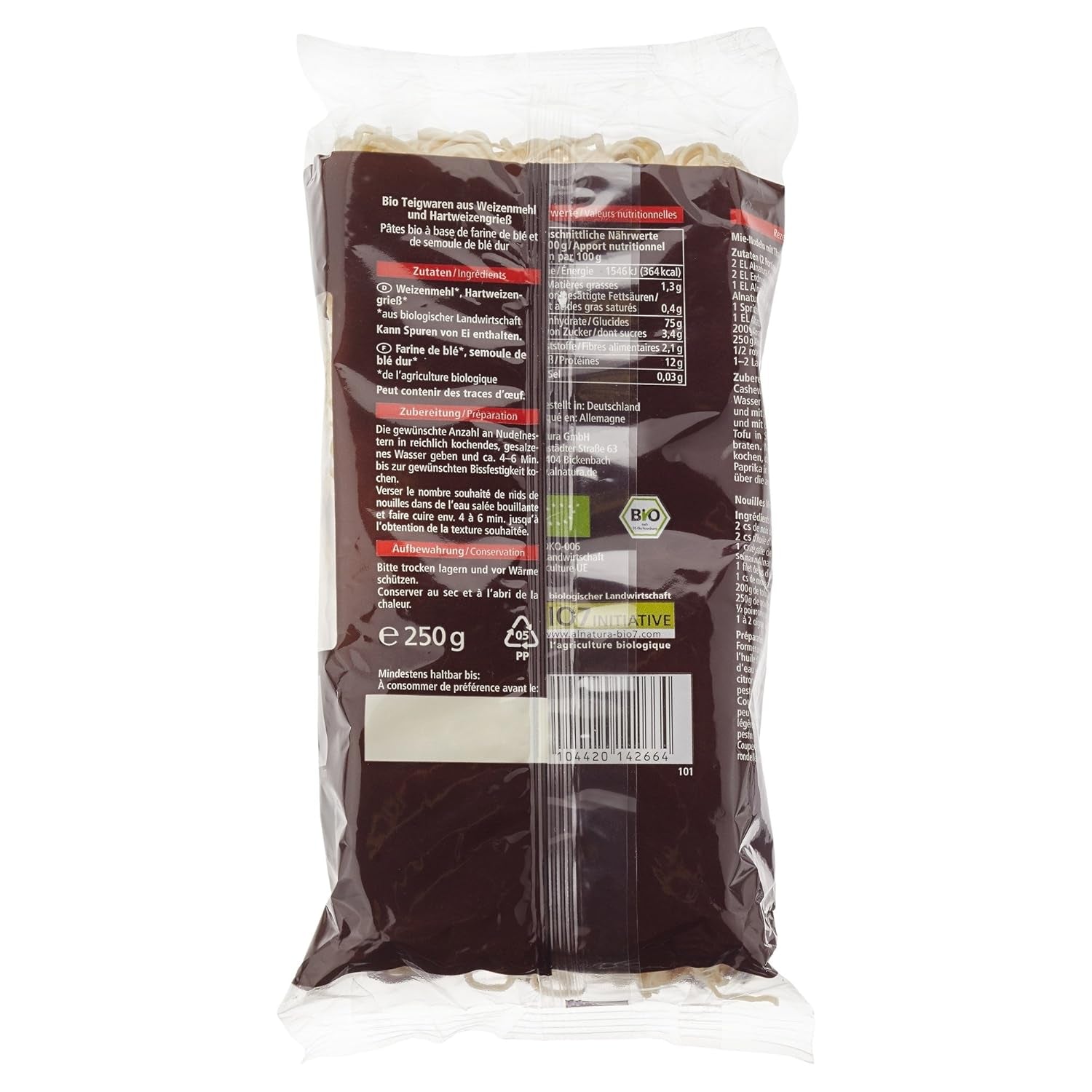 Bio nudle Mie, 250g