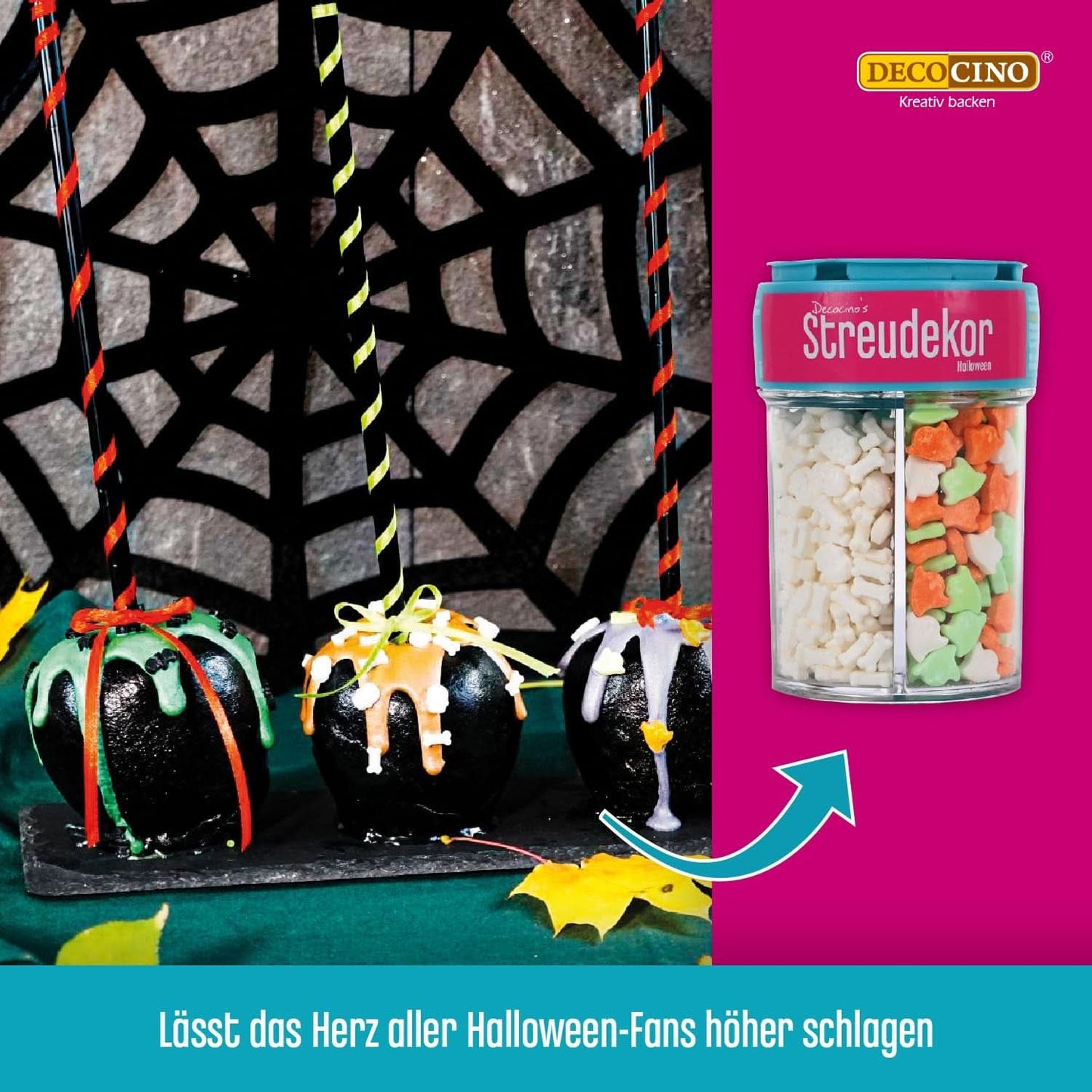 Decocino Halloween Sprinkles, vícebarevné, 120 gramů Sprinkles Naty Shop