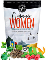 VITSTORM® BIO TEE Mom & Kids - Čaj pro ženy a kojící ženy - Rooibos, jablko, fenykl, meduňka, alchemilka, jahoda - Relaxační čaj - Ovocný a lahodný - Bez kofeinu - Bylinný čaj 100 g