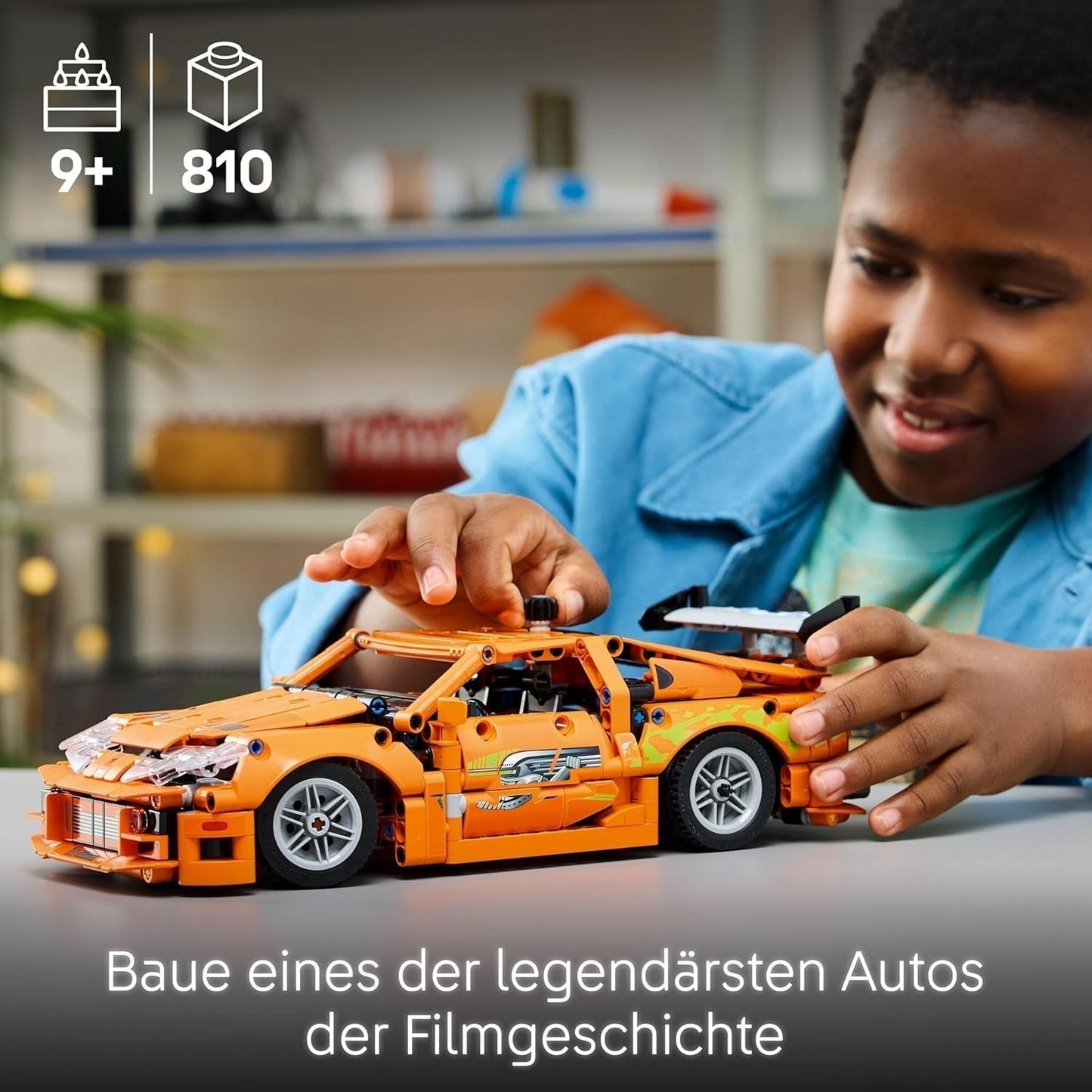LEGO Technic Rychle a zběsile Toyota Supra MK4 - Autíčko - S 6válcovým motorem a otevíracími dveřmi - Sada modelů pro chlapce a dívky od 9 let - Tip na narozeninový dárek 42204 Stavebnice Beuche den LEGO-Store
