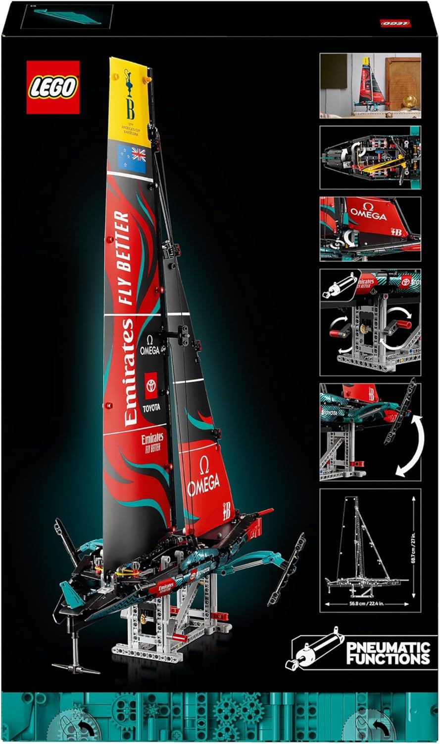 LEGO Technic Tým Emirates Nový Zéland AC75 Závodní jachta Stavebnice plachetnice pro dospělé Dárek pro muže a ženy Kreativní a odpočinková činnost 42174 Stavebnice Besuche den LEGO-Store