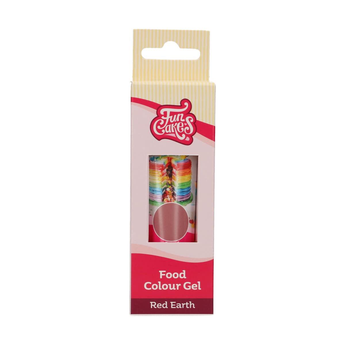 Funcakes Red Earth Food Coloring Gel: Vysoce koncentrované potravinářské barvivo na těsto, krém, fondán, marcipán a pečivo. Snadné dávkování. Jediná kapka pro vytvoření zářivých barev. halal. 30 g.