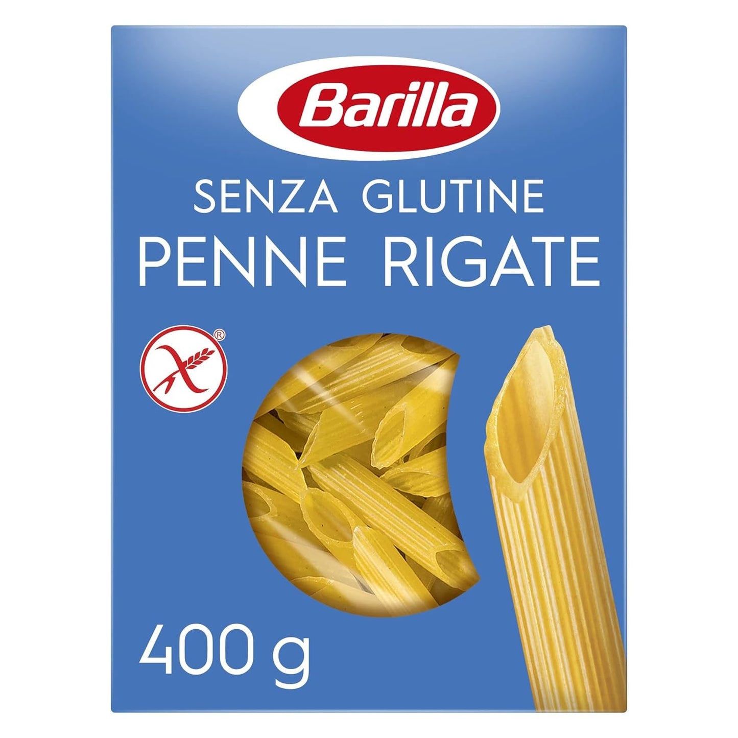 Bezlepkové těstoviny Penne Rigate Barilla z rýže a kukuřice – 1 balení (1 x 400g)