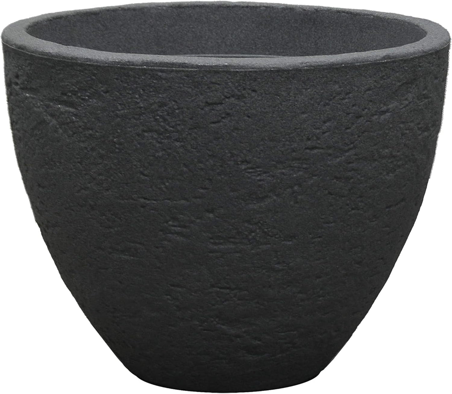 Dehner Stone hrnec, Ø 40 cm, výška cca. 31 cm, plast, antracit
