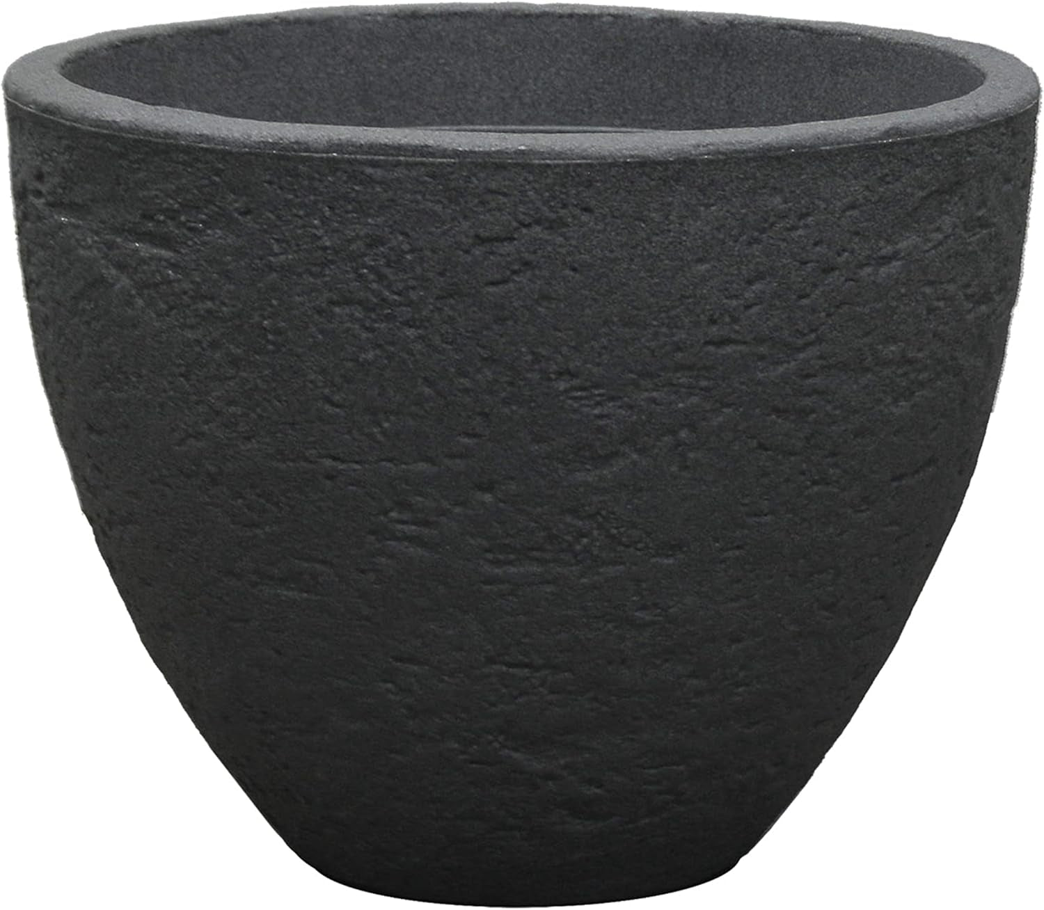 Dehner Stone hrnec, Ø 40 cm, výška cca. 31 cm, plast, antracit