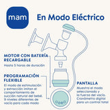 MAM 2v1 elektrická a manuální odsávačka mateřského mléka, přímé vyjmutí z láhve nebo skladovací nádoby, stimulace a vyjmutí, digitální displej Příslušenství Potraviny a kojení Bebe Naty Shop