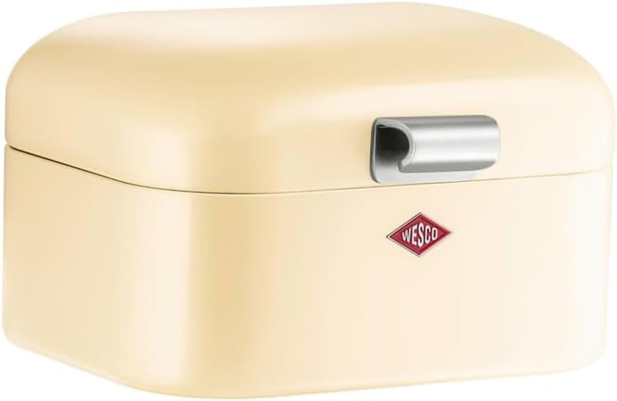 Wesco Mini Grandy Pink Bread Bread, práškově lakovaný ocelový plech, ventilační otvory a pevná rukojeť Boxy na potraviny Naty Shop Mandle