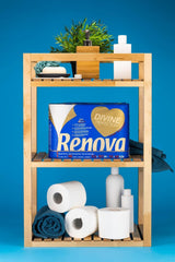 Toaletní papír Renova Renova Divine Perfection, 42 rolí, toaletní papír Premium, 4 vrstvy, ultra měkký, extra pevný, silný, měkký a savý, papír s certifikací Fsc, 4400G