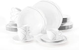 Seltmann Weiden 001.706904 Trio Highline sada kombinovaného nádobí, 30 kusů, 36,5 x 31,2 x 36,9 cm, bílá