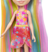 Panenky Enchantimals, panenka do vlasů Sunshine Beach Deluxe a zvířecí kamarád, malá panenka s odnímatelnou sukní a doplňky, dárky pro děti, panenky Naty Shop HTJ70