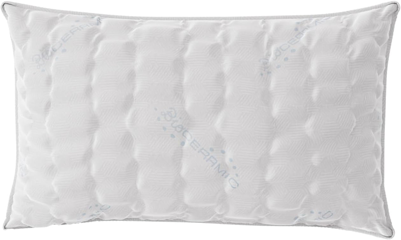 Italské povlečení MB Home Italia, polštář, biokeramika, světle šedá, 45 x 75 cm Standardní polštáře Naty Shop Bioceramic