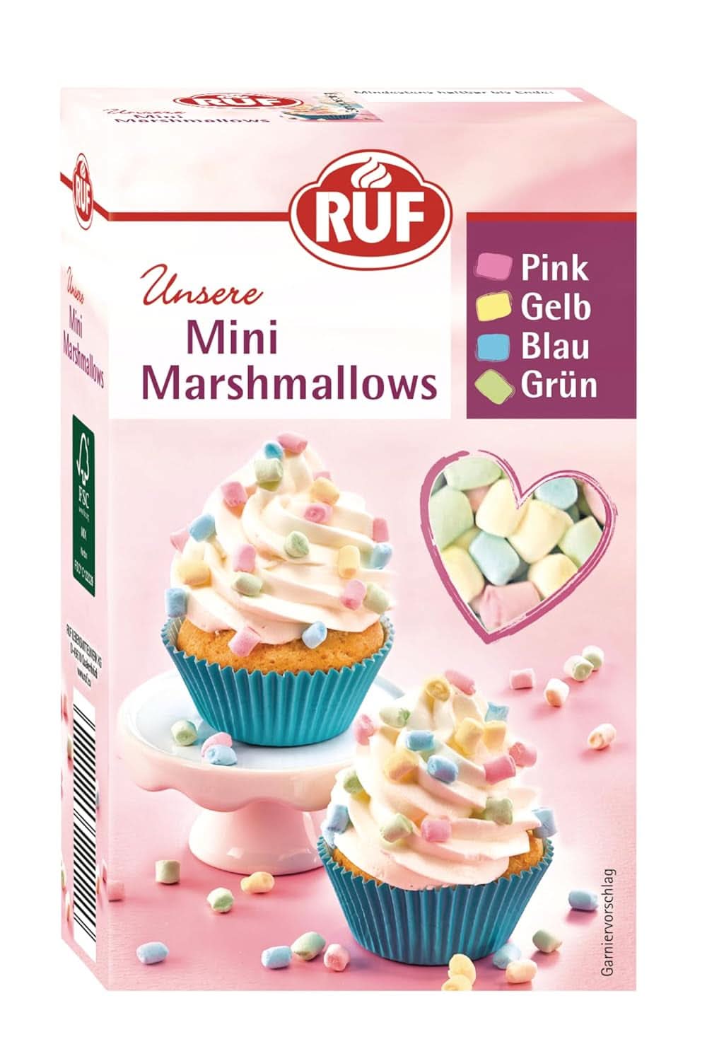 RUF Mini Marshmallows, pastelové barvy, 45 gramů Naty Shop Mini Marshmallows 45 gramů