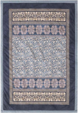BASSETTI károvaná bavlna TORCELLO barva DARK BLUE B1 velikost 135X190 Peřiny a přikrývky Naty Shop stříbrná 135X190