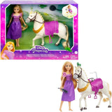 Disney Princess HMV99 - pohyblivá panenka Rapunzel a věž na hraní se zábavou všude kolem, 6 herních oblastí a 15 doplňků, inspirováno filmem Disney, hračky pro 3leté panenky Naty Shop Dolls Rapunzel the Horse