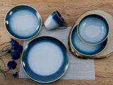 Vytvořitelná 8dílná sada nádobí Cascade Series 23788 pro 2 porcelánové kombinované servisní myčky nádobí a mikrovlnné trouby Bezpečná kvalita výroby