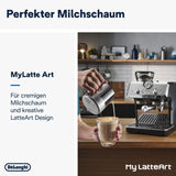 Portafiltrační espresso kávovar De'Longhi La Specialista Arte EC9155.MB s mlýnkem, 8 nastavení mletí, tlak 15 barů, 3 nastavení teploty, napěňovač mléka, 1550 W, nádrž 1,7 l, nerez/černá, včetně baristické sady
