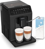 Krups EA897B Evidence ECOdesign automatický kávovar na espresso, funkce automatického espressa a cappuccina, technologie Quattro Force, šálky na mléko jedním dotykem, 8 předvoleb, mléčný systém, 1450 W