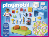 PLAYMOBIL domeček pro panenky 70209 Pokoj pro mládež s figurkou dívky a doplňky, od 4 let Domky pro panenky Naty Shop