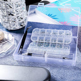 ANGNYA 4000 Stück Strasssteine ​​​​Nägel Nail Art Strasssteine ​​Dekorationen Nagelsteine ​​Für Nail Art Zubehör Und Klare Kristall Strasssteine ​​​​Handwerk Mit Pick up Pinzette Und Strass Picker Tečkovací pero…