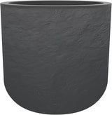 - Kulatý hrnec, 40 cm, Volcania'Up 32,5 l, kamenný vzhled, jednoduchá stěna, plocha vodní nádrže, Ø 38,5 x V. 36,8 cm, antracitově šedá