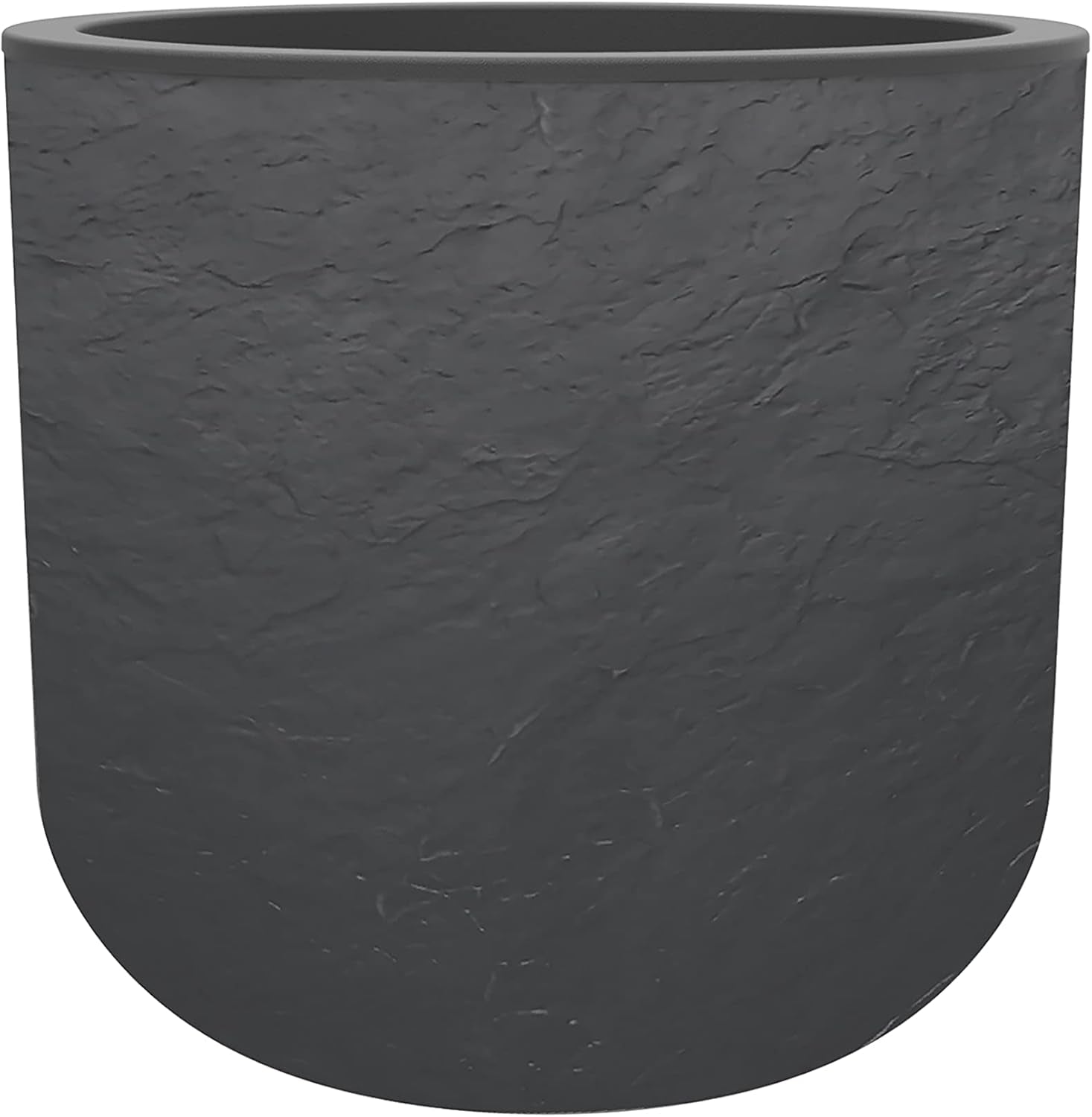 - Kulatý hrnec, 40 cm, Volcania'Up 32,5 l, kamenný vzhled, jednoduchá stěna, plocha vodní nádrže, Ø 38,5 x V. 36,8 cm, antracitově šedá